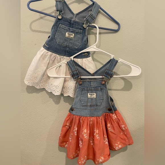 Set of 2 OshKosh Denim Jumpers - Picture 1 of 9